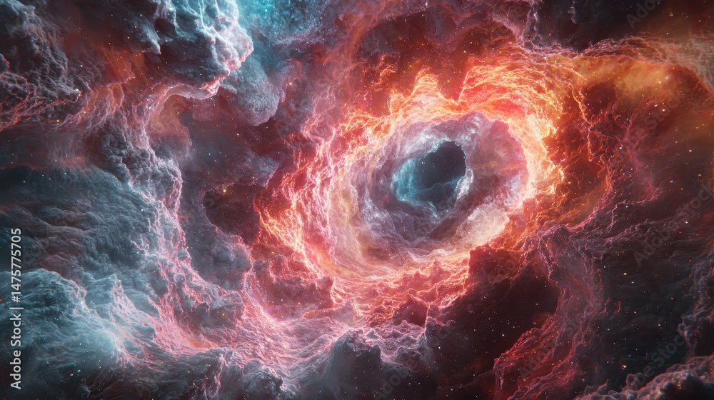 Poster brilliant celestial fireworks exploding with dynamic energy create a joyous and vibrant display of c