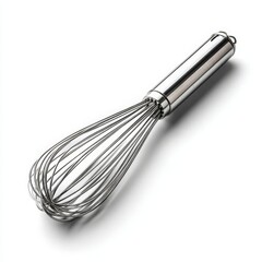 Sleek and Durable Stainless Steel Whisk for Whipping, Mixing, and Blending Ingredients in Culinary and Baking Arts, Essential Kitchen Tool for Home Chefs