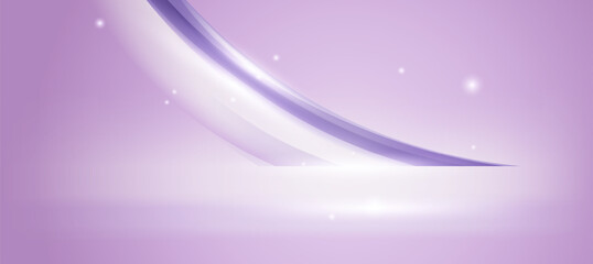 Minimal luxury cosmetic ads gradient soft purple background vector. Social ads design