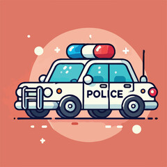 cool police car image vector