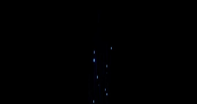 sky beam effect on black background