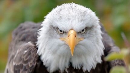 Obraz premium Close-up of a fierce bald eagle (1)