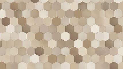 Elegant neutral tone hexagon pattern background for modern design projects