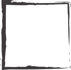 Frame square ink grunge. Design elements