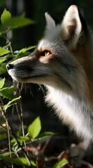 Fototapeta premium Close-up of a fox in the forest
