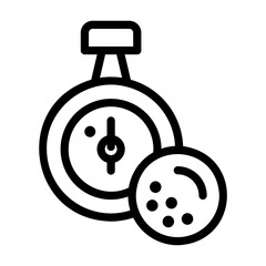 stopwatch Line Icon