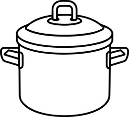 rice cookers outline vector and illustration