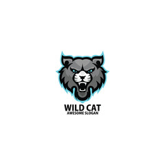 Lynx head e sports logo design gaming mascot