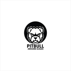 pitbull mascot esport logo design