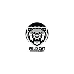 tiger head esport logo mascot vector illustration