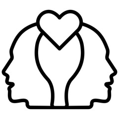 Empathy Outline Icon