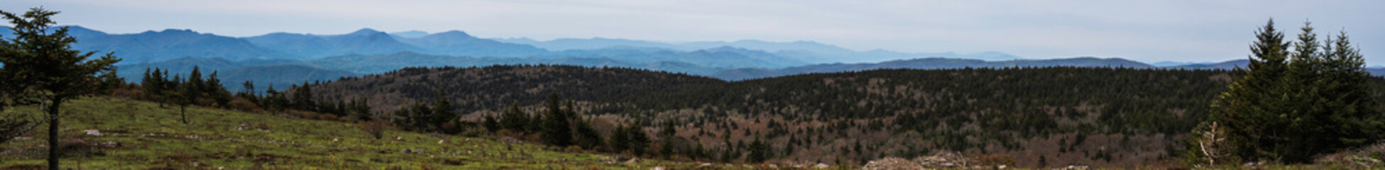 Grayson Highland State Park, NC mountain landscape in the morning
