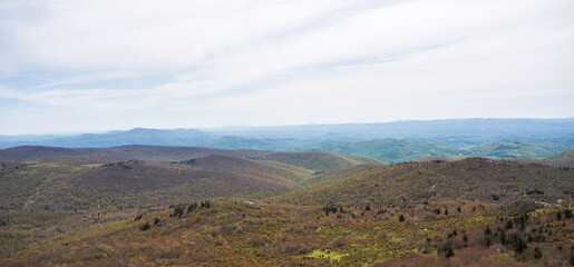 Grayson Highland State Park, NC mountain landscape in the morning
