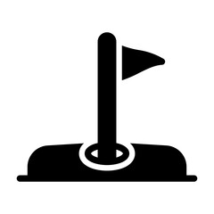 golf hole Solid icon