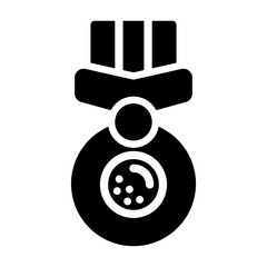 golf medal Solid icon