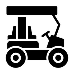 golf caddy Solid icon