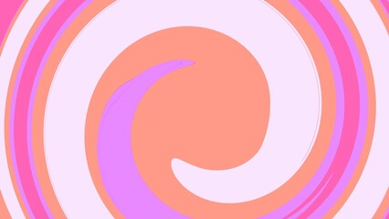 Vibrant Spiral of Hues: A mesmerizing swirl of pink, purple, and orange hues dances in a captivating display of abstract beauty and energetic movement.