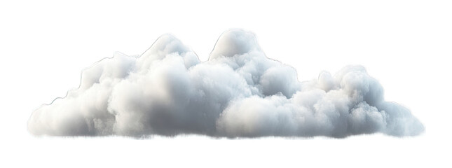 A Fluffy White Cloud Isolated On A Transparent Background Adding A Touch Of Realism To Your Designs