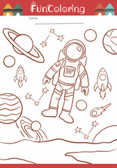 Fun and Educational Line Art for Kids that suitable for a children’s coloring page. Ideal for educational use, preschool activity sheets, or creative fun at home