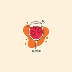  Refreshing summer cocktail iced wineglass perfect drink summer vibes