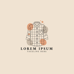  Stylish plaid shirt design perfect for your brand logo minimalist aesthetic apparel fashion