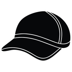 Truck driver element isolated truck driver's cap on white background