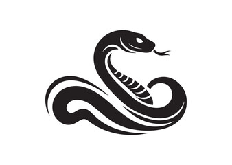 Fototapeta premium Snake Silhouette Vector