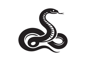 Fototapeta premium Snake Silhouette Vector