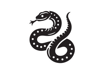 Fototapeta premium Snake Silhouette Vector