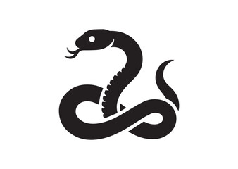 Fototapeta premium Snake Silhouette Vector