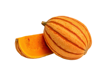 Italian gourd parallel baton sticks lining lower edge flatlay isolated on transparent background