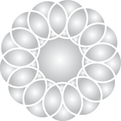 Circle diagram overlapping for banners, placards, posters, flyers