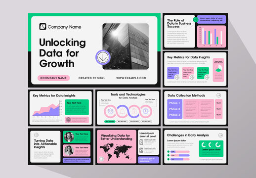 Colorful Business Growth Strategy Report Slides Presentation
