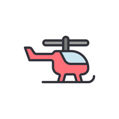Whimsical Red Helicopter Icon On Transparent Backdrop For Diverse Projects