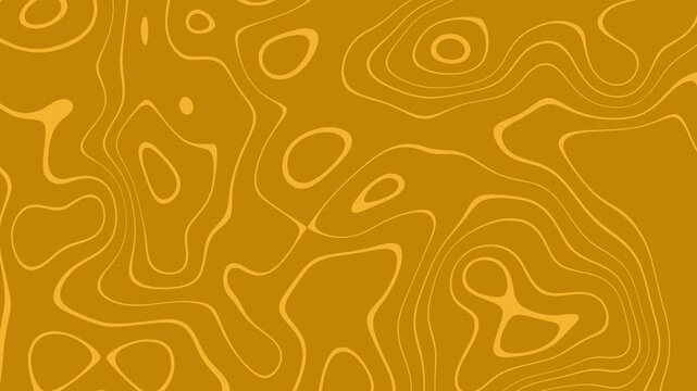 Abstract Topography brown and yellow pattern motion background Perfect for modern interiors, backgrounds, graphic design projects, and artistic visual applications.