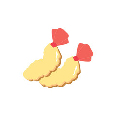 shrimp crisps food icon design vector illustration color