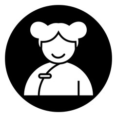 Chinese New Year people icon	