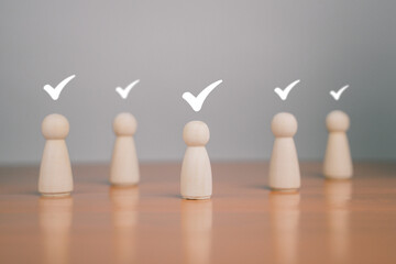 Wooden cube checklist represents success, strategy and effective task management.
When any box is...