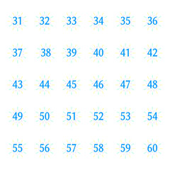 花火　 数字ラベル31-60