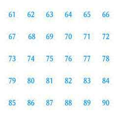 花火　 数字ラベル61-90
