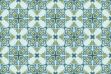 Abstract seamless arabian style pattern vector background