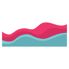 pink blue abstract border transparent background element