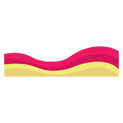 pink yellow abstract border transparent background element