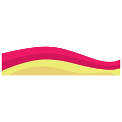 pink yellow abstract border transparent background element