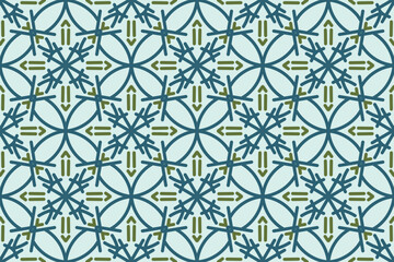 Abstract seamless arabian style pattern vector background