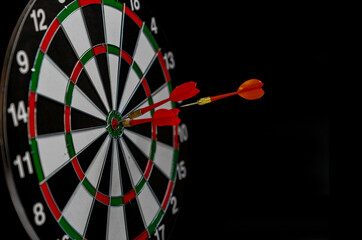 Concept of Business target or goal success and winner concept.
