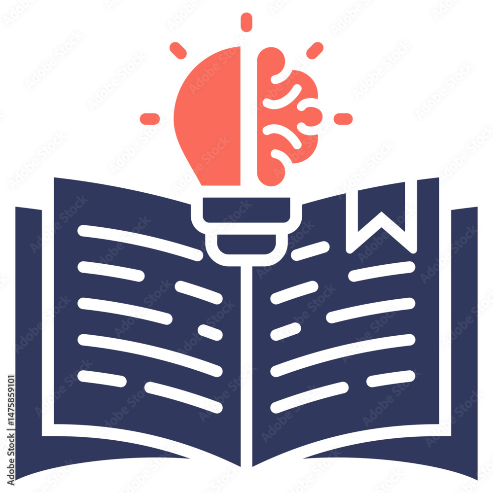 Poster knowledge mixed icon