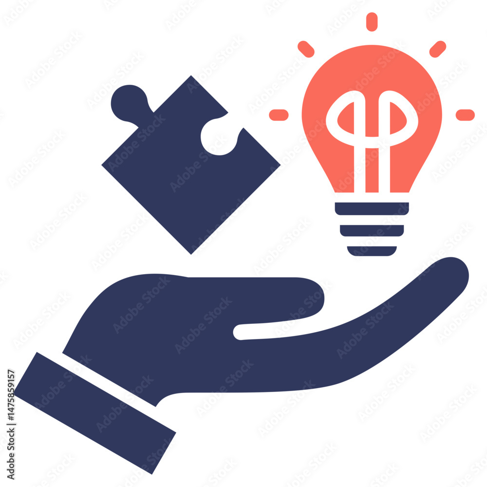 Poster Problem Solving Mixed Icon