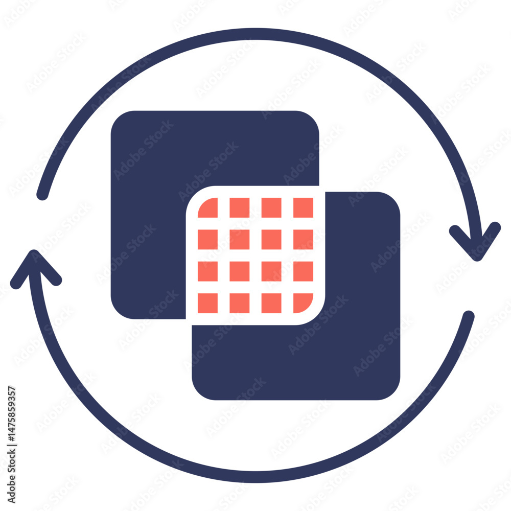 Poster opacity mixed icon