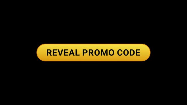 Reveal promo code Yellow Shine Button Animation